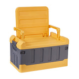 Maxbell Car Trunk Organizer Portable Car Boot Storage Organiser for Cars SUV Cooking Yellow Grey