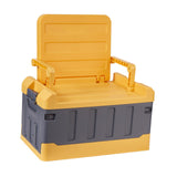 Maxbell Car Trunk Organizer Portable Car Boot Storage Organiser for Cars SUV Cooking Yellow Grey