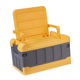 Maxbell Car Trunk Organizer Portable Car Boot Storage Organiser for Cars SUV Cooking Yellow Grey