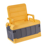Maxbell Car Trunk Organizer Portable Car Boot Storage Organiser for Cars SUV Cooking Yellow Grey
