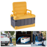 Maxbell Car Trunk Organizer Portable Car Boot Storage Organiser for Cars SUV Cooking Yellow Grey