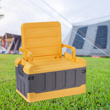 Maxbell Car Trunk Organizer Portable Car Boot Storage Organiser for Cars SUV Cooking Yellow Grey