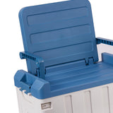 Maxbell Car Trunk Organizer Portable Car Boot Storage Organiser for Cars SUV Cooking Blue White