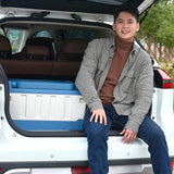 Maxbell Car Trunk Organizer Portable Car Boot Storage Organiser for Cars SUV Cooking Blue White