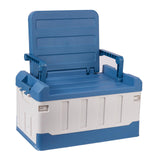 Maxbell Car Trunk Organizer Portable Car Boot Storage Organiser for Cars SUV Cooking Blue White