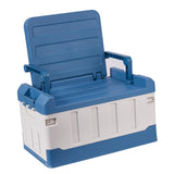 Maxbell Car Trunk Organizer Portable Car Boot Storage Organiser for Cars SUV Cooking Blue White