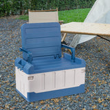 Maxbell Car Trunk Organizer Portable Car Boot Storage Organiser for Cars SUV Cooking Blue White