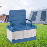 Maxbell Car Trunk Organizer Portable Car Boot Storage Organiser for Cars SUV Cooking Blue White