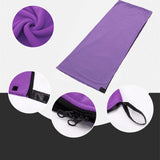 Maxbell Sleeping Bag Liner Sleep Sheet Camping Blanket Multipurpose Full Sized Zipper Light Purple