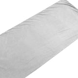 Maxbell Sleeping Bag Liner Sleep Sheet Camping Blanket Multipurpose Full Sized Zipper Light Gray