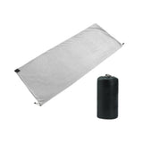 Maxbell Sleeping Bag Liner Sleep Sheet Camping Blanket Multipurpose Full Sized Zipper Light Gray