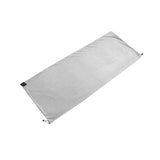 Maxbell Sleeping Bag Liner Sleep Sheet Camping Blanket Multipurpose Full Sized Zipper Light Gray