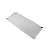 Maxbell Sleeping Bag Liner Sleep Sheet Camping Blanket Multipurpose Full Sized Zipper Light Gray