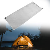 Maxbell Sleeping Bag Liner Sleep Sheet Camping Blanket Multipurpose Full Sized Zipper Light Gray