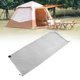 Maxbell Sleeping Bag Liner Sleep Sheet Camping Blanket Multipurpose Full Sized Zipper Light Gray