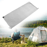 Maxbell Sleeping Bag Liner Sleep Sheet Camping Blanket Multipurpose Full Sized Zipper Light Gray