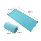 Maxbell Sleeping Bag Liner Sleep Sheet Camping Blanket Multipurpose Full Sized Zipper Blue