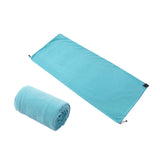Maxbell Sleeping Bag Liner Sleep Sheet Camping Blanket Multipurpose Full Sized Zipper Blue