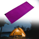 Maxbell Sleeping Bag Liner Sleep Sheet Camping Blanket Multipurpose Full Sized Zipper Purple