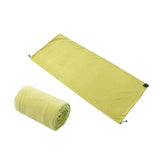 Maxbell Sleeping Bag Liner Sleep Sheet Camping Blanket Multipurpose Full Sized Zipper Yellowish Green