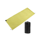 Maxbell Sleeping Bag Liner Sleep Sheet Camping Blanket Multipurpose Full Sized Zipper Yellowish Green