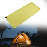Maxbell Sleeping Bag Liner Sleep Sheet Camping Blanket Multipurpose Full Sized Zipper Yellowish Green