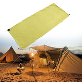 Maxbell Sleeping Bag Liner Sleep Sheet Camping Blanket Multipurpose Full Sized Zipper Yellowish Green