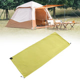 Maxbell Sleeping Bag Liner Sleep Sheet Camping Blanket Multipurpose Full Sized Zipper Yellowish Green