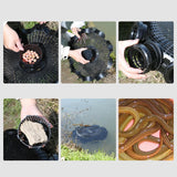 Maxbell Fishing Cage Net Fishing Tools Outdoor Eel Cage for Crawdad Crayfish Lobster 10 Holes 37cmx37cm