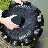 Maxbell Fishing Cage Net Fishing Tools Outdoor Eel Cage for Crawdad Crayfish Lobster 10 Holes 37cmx37cm