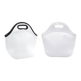 Maxbell Thermal Lunch Box Bag Lunch Meals Pouch Durable Smooth Zipper Black and White