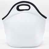 Maxbell Thermal Lunch Box Bag Lunch Meals Pouch Durable Smooth Zipper Black and White