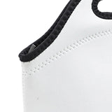 Maxbell Thermal Lunch Box Bag Lunch Meals Pouch Durable Smooth Zipper Black and White