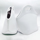 Maxbell Thermal Lunch Box Bag Lunch Meals Pouch Durable Smooth Zipper White