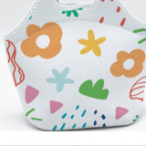 Maxbell Thermal Lunch Box Bag Lunch Meals Pouch Durable Smooth Zipper White