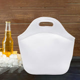 Maxbell Thermal Lunch Box Bag Lunch Meals Pouch Durable Smooth Zipper White