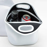 Maxbell Thermal Lunch Box Bag Lunch Meals Pouch Durable Smooth Zipper White