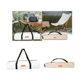 Maxbell Folding Camp Chair Carrying Bag Oxford Cloth Sturdy for Collapsible Umbrella White 92x15cm