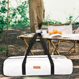 Maxbell Folding Camp Chair Carrying Bag Oxford Cloth Sturdy for Collapsible Umbrella White 92x15cm