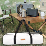 Maxbell Folding Camp Chair Carrying Bag Oxford Cloth Sturdy for Collapsible Umbrella White 92x15cm