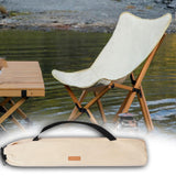 Maxbell Folding Camp Chair Carrying Bag Oxford Cloth Sturdy for Collapsible Umbrella Beige 80x8cm