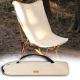 Maxbell Folding Camp Chair Carrying Bag Oxford Cloth Sturdy for Collapsible Umbrella Beige 80x8cm