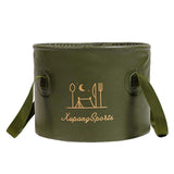 Maxbell Collapsible Bucket Portable Folding Wash Basin for Gardening Fishing Outdoor 7L Green