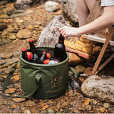 Maxbell Collapsible Bucket Portable Folding Wash Basin for Gardening Fishing Outdoor 7L Green