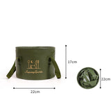 Maxbell Collapsible Bucket Portable Folding Wash Basin for Gardening Fishing Outdoor 7L Green