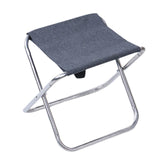 Maxbell Camping Stool Folding Adults Collapsible Portable for Garden Backyard Hiking Gray