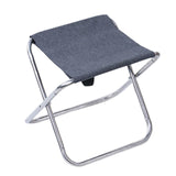 Maxbell Camping Stool Folding Adults Collapsible Portable for Garden Backyard Hiking Gray