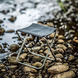 Maxbell Camping Stool Folding Adults Collapsible Portable for Garden Backyard Hiking Gray