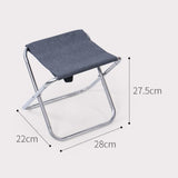 Maxbell Camping Stool Folding Adults Collapsible Portable for Garden Backyard Hiking Gray