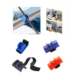 Maxbell Fishing Pole Holders with Strap Carp Fishing Garage Cars Fishing Rod Holders Blue 7.5cm Belt 22cm